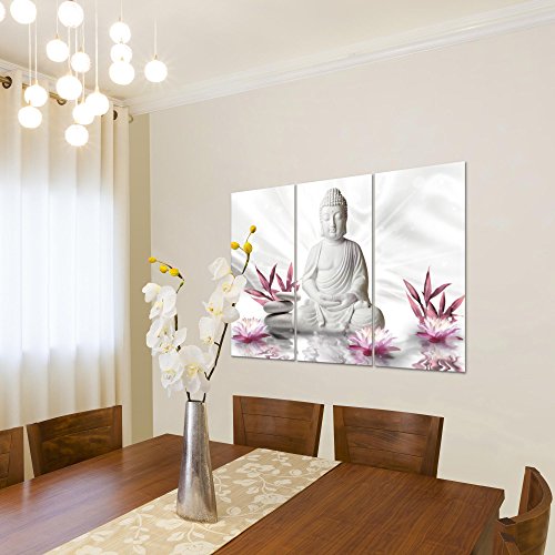 Buddha Feng Shui Bild Kunstdruck auf Vlies-Leinwand F063