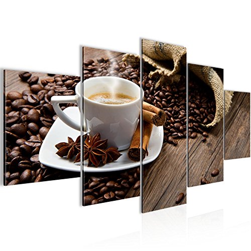Kaffee Coffee Bild Kunstdruck auf Vlies-Leinwand S096