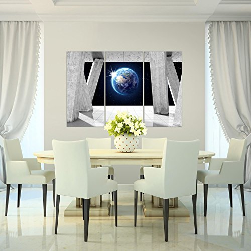 Weltraum Planet Bild Kunstdruck auf Vlies-Leinwand S193