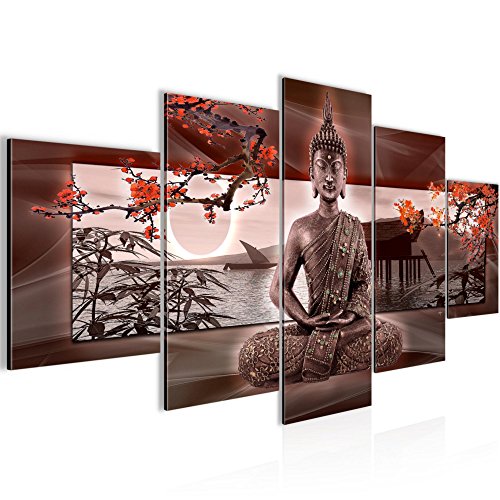 Buddha Feng Shui Bild Kunstdruck auf Vlies-Leinwand F052