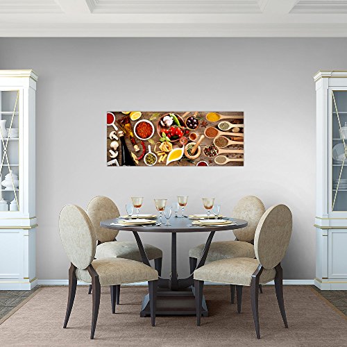 Küche - Gewürze Bild Kunstdruck auf Vlies-Leinwand S117