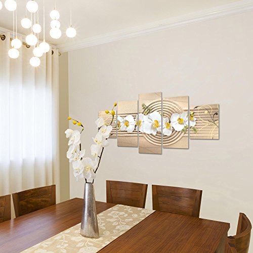Orchidee Blumen Bild Kunstdruck auf Vlies-Leinwand B115