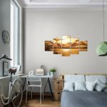 Afrika Elefant Bild Kunstdruck auf Vlies-Leinwand Af044