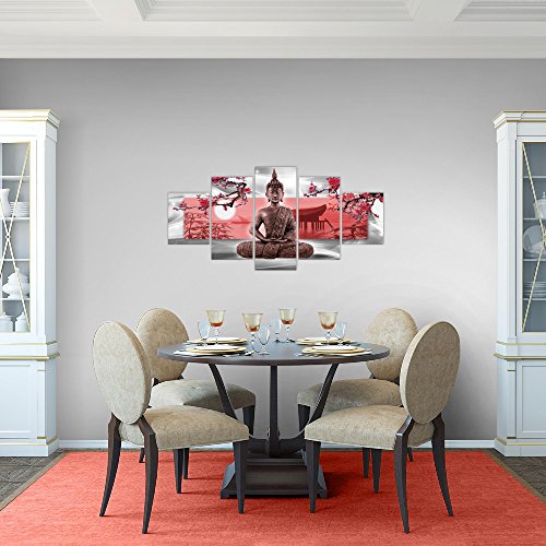 Buddha Feng Shui Bild Kunstdruck auf Vlies-Leinwand F037