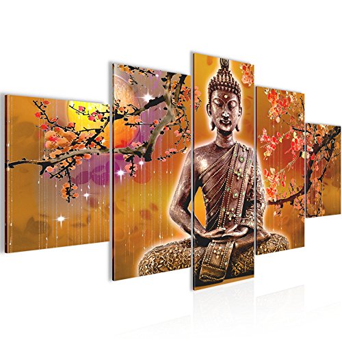 Buddha Feng Shui Bild Kunstdruck auf Vlies-Leinwand F038