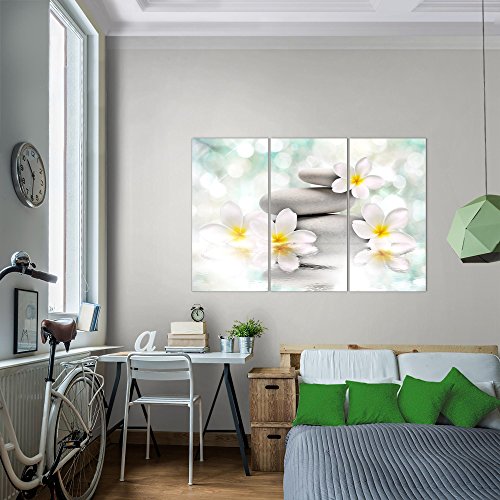 Feng Shui Blumen Bild Kunstdruck auf Vlies-Leinwand B481