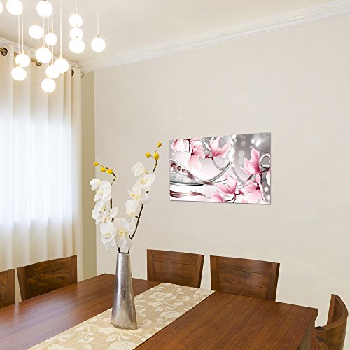 Magnolien Blumen Bild Kunstdruck auf Vlies-Leinwand B274