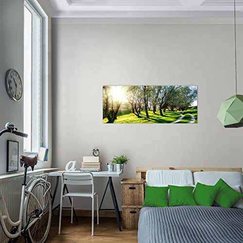 Wald Landschaft Bild Kunstdruck auf Vlies-Leinwand L098