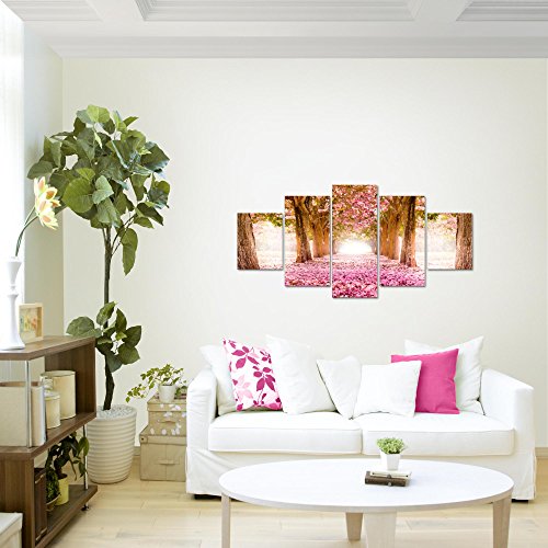 Wald Landschaft Bild Kunstdruck auf Vlies-Leinwand L105