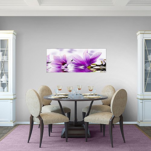 Magnolien Blumen Bild Kunstdruck auf Vlies-Leinwand B279