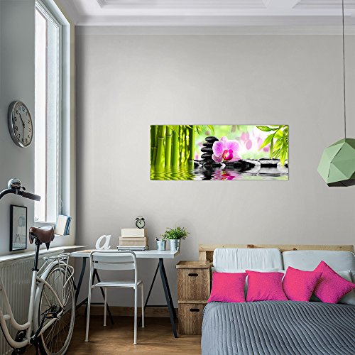 Orchidee Blumen Bild Kunstdruck auf Vlies-Leinwand B130