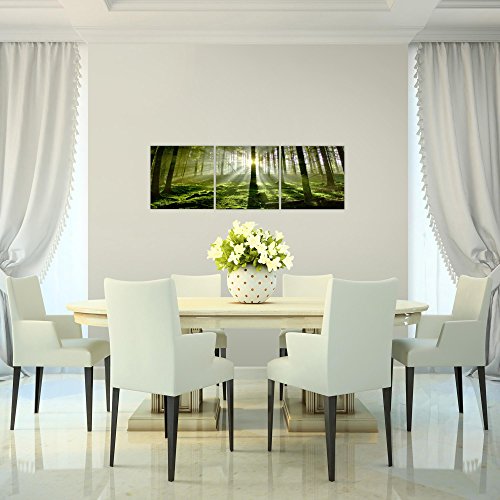 Wald Landschaft Bild Kunstdruck auf Vlies-Leinwand L083