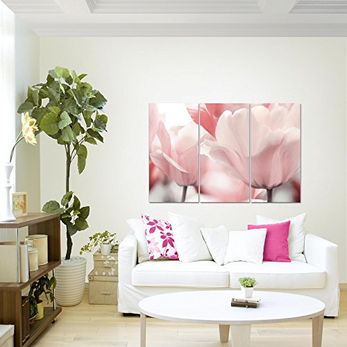 Tulpen Blumen Bild Kunstdruck auf Vlies-Leinwand F454