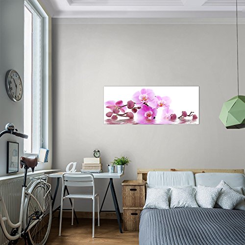 Orchidee Blumen Bild Kunstdruck auf Vlies-Leinwand B050