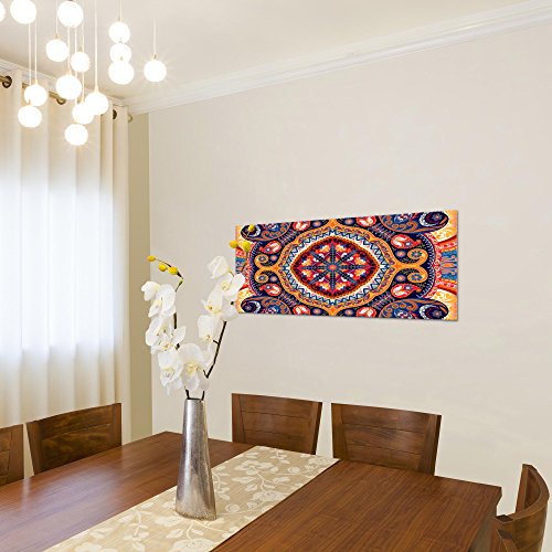 Mandala Abstrakt Bild Kunstdruck auf Vlies-Leinwand S197