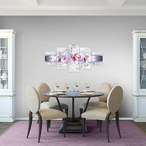 Orchidee Blumen Bild Kunstdruck auf Vlies-Leinwand B375