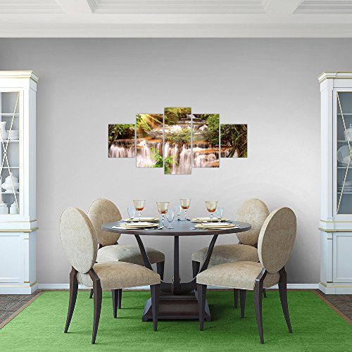 Wasserfall Landschaft Bild Kunstdruck auf Vlies-Leinwand L146