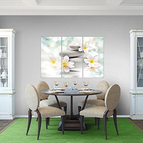 Feng Shui Blumen Bild Kunstdruck auf Vlies-Leinwand B481