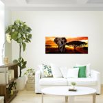 Afrika Elefant Bild Kunstdruck auf Vlies-Leinwand Af035