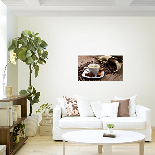 Kaffee Coffee Bild Kunstdruck auf Vlies-Leinwand S094