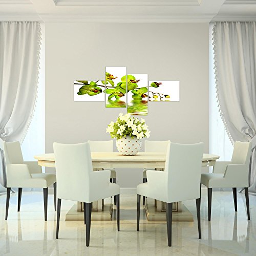 Orchidee Blumen Bild Kunstdruck auf Vlies-Leinwand B153