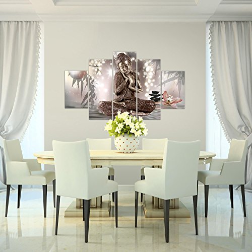 Buddha Feng Shui Bild Kunstdruck auf Vlies-Leinwand F051