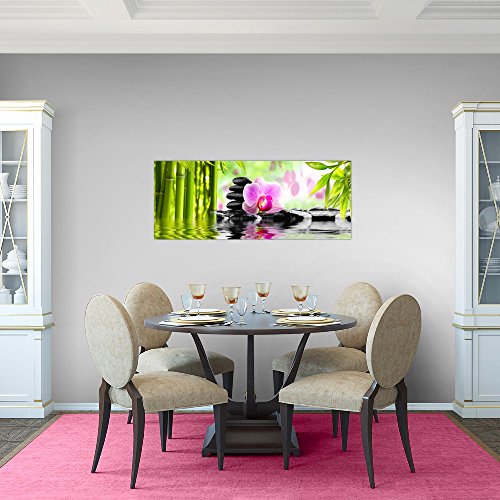 Orchidee Blumen Bild Kunstdruck auf Vlies-Leinwand B130