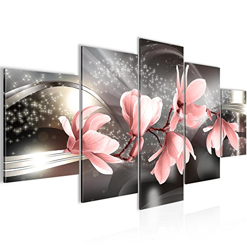 Magnolien Blumen Bild Kunstdruck auf Vlies-Leinwand B322