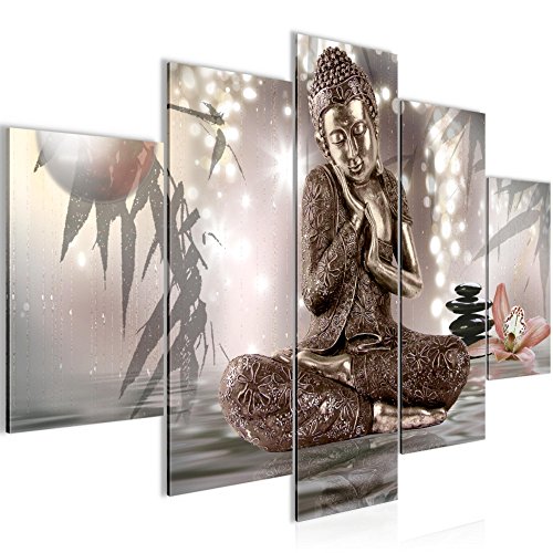 Buddha Feng Shui Bild Kunstdruck auf Vlies-Leinwand F051
