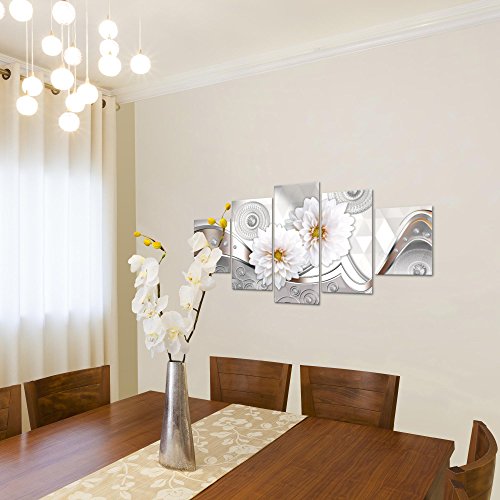 Chrysanthemen Blumen Bild Kunstdruck auf Vlies-Leinwand B330