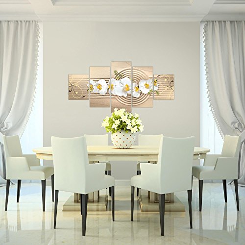 Orchidee Blumen Bild Kunstdruck auf Vlies-Leinwand B115