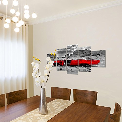 Auto Grand Canyon Landschaft Bild Kunstdruck auf Vlies-Leinwand L165