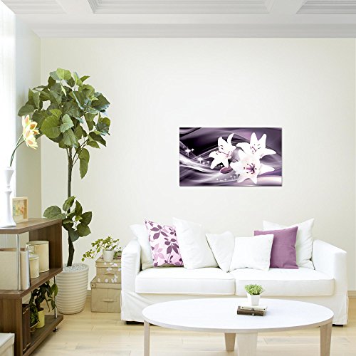 Lilie Blumen Bild Kunstdruck auf Vlies-Leinwand B262