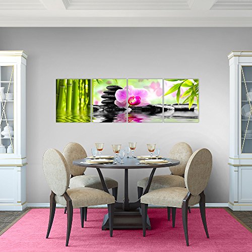 Orchidee Blumen Bild Kunstdruck auf Vlies-Leinwand B131