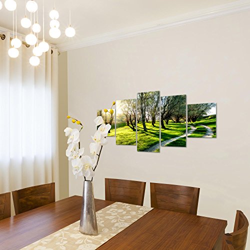 Wald Landschaft Bild Kunstdruck auf Vlies-Leinwand L092