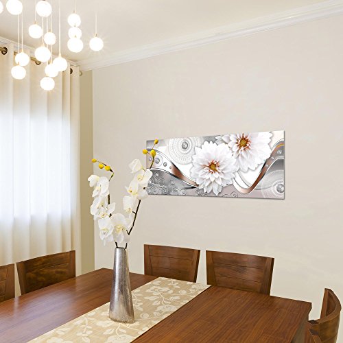 Chrysanthemen Blumen Bild Kunstdruck auf Vlies-Leinwand B333