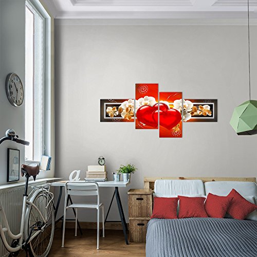Orchidee Blumen Bild Kunstdruck auf Vlies-Leinwand B366