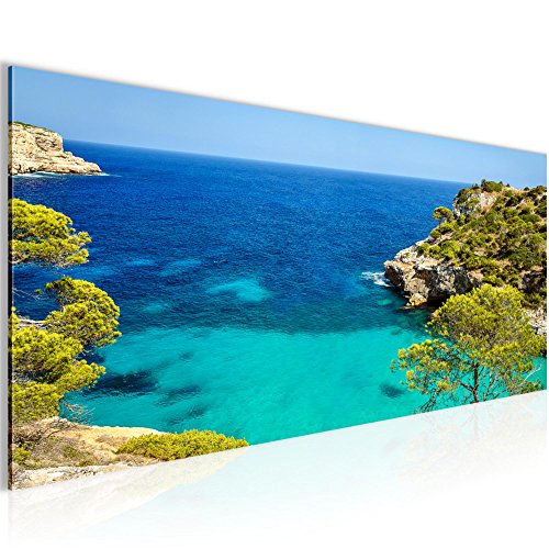 Meer Landschaft Bild Kunstdruck auf Vlies-Leinwand L037