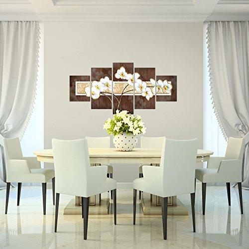 Orchidee Blumen Bild Kunstdruck auf Vlies-Leinwand B114