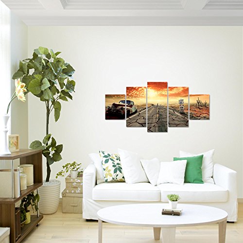 Route 66 Landschaft Bild Kunstdruck auf Vlies-Leinwand L179