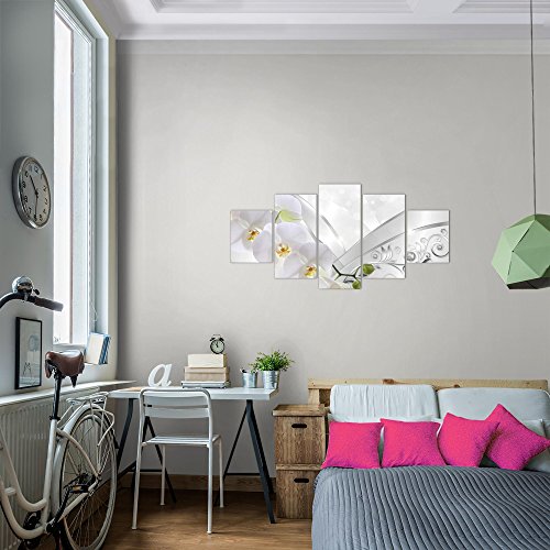 Orchidee Blumen Bild Kunstdruck auf Vlies-Leinwand B156