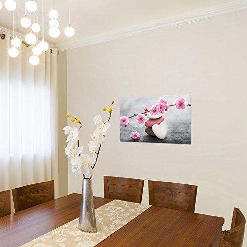 Feng Shui Blumen Bild Kunstdruck auf Vlies-Leinwand B473