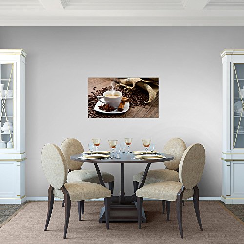 Kaffee Coffee Bild Kunstdruck auf Vlies-Leinwand S094