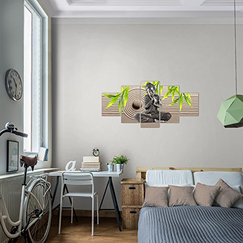 Buddha Feng Shui Bild Kunstdruck auf Vlies-Leinwand F030