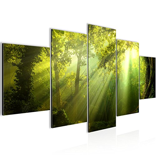 Wald Landschaft Bild Kunstdruck auf Vlies-Leinwand L063