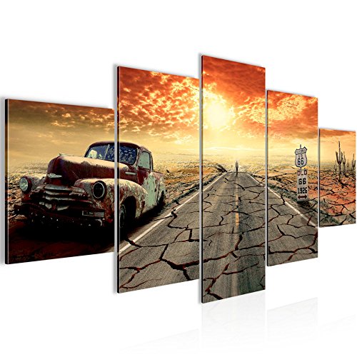 Route 66 Landschaft Bild Kunstdruck auf Vlies-Leinwand L179