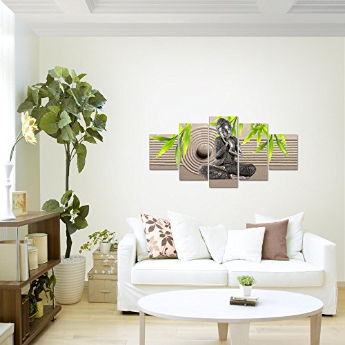Buddha Feng Shui Bild Kunstdruck auf Vlies-Leinwand F030