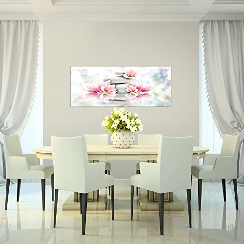Magnolien Blumen Bild Kunstdruck auf Vlies-Leinwand B306