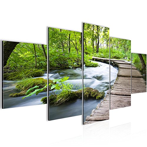 Brücke Landschaft Bild Kunstdruck auf Vlies-Leinwand L184