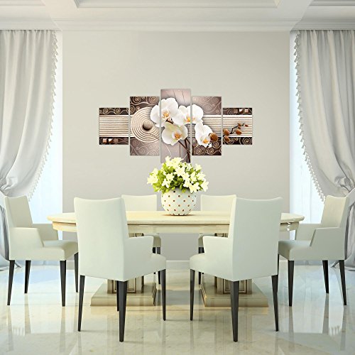 Orchidee Blumen Bild Kunstdruck auf Vlies-Leinwand B142